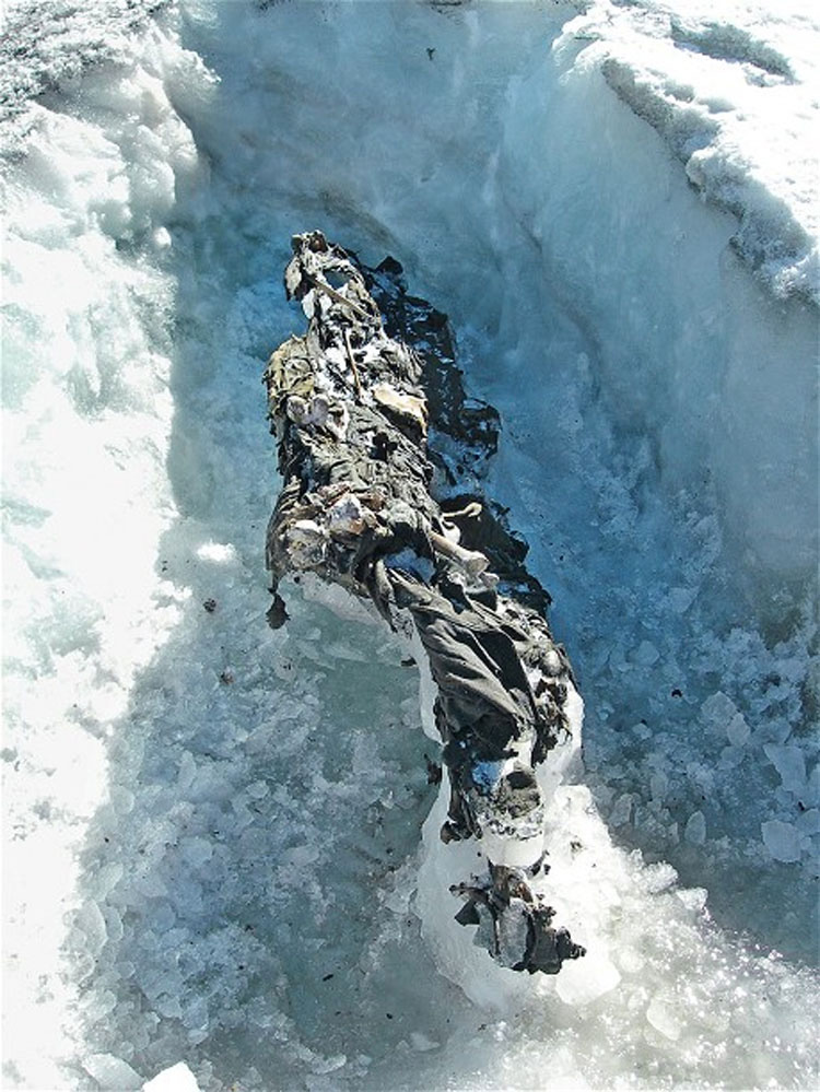 Estaban de excursión en un glaciar derretido, y lo que encontraron les hizo sentir escalofríos