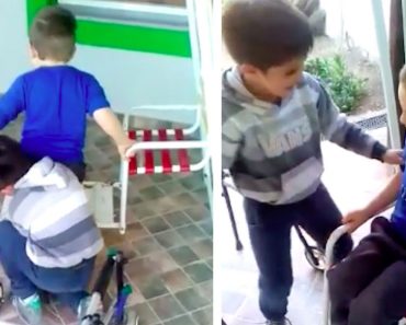 El vídeo del niño que está sorprendiendo al mundo por su bondad con otro niño discapacitado