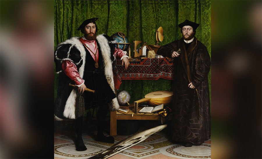 Durante siglos nadie descubrió lo que Hans Holbein pintó en este cuadro. ¿Lo ves?