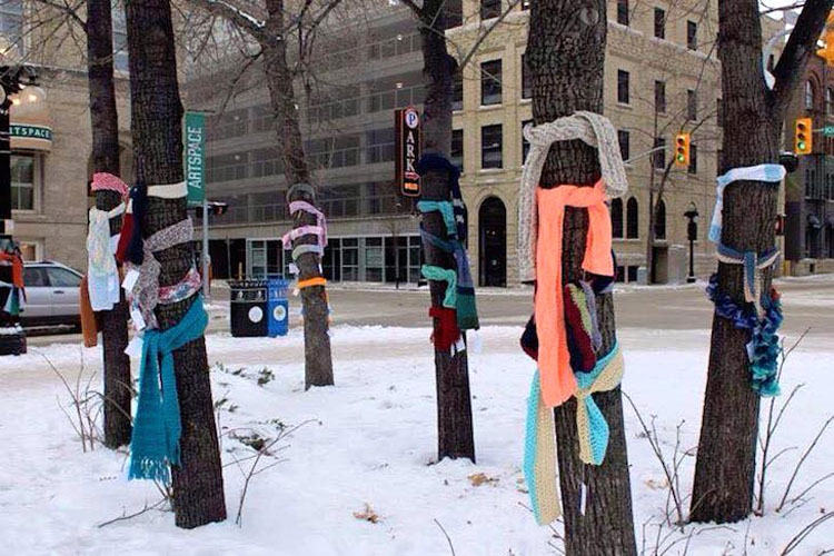Si ves una bufanda atada por tu ciudad este próximo invierno esto es lo que significa