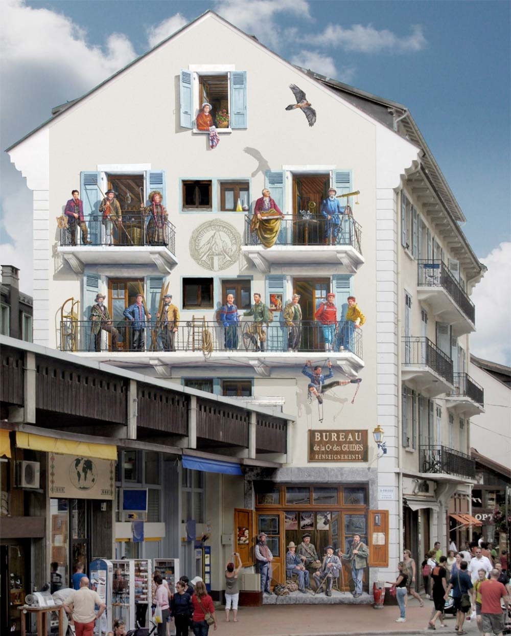 Este artista callejero transforma las aburridas paredes de su ciudad en obras de arte 4