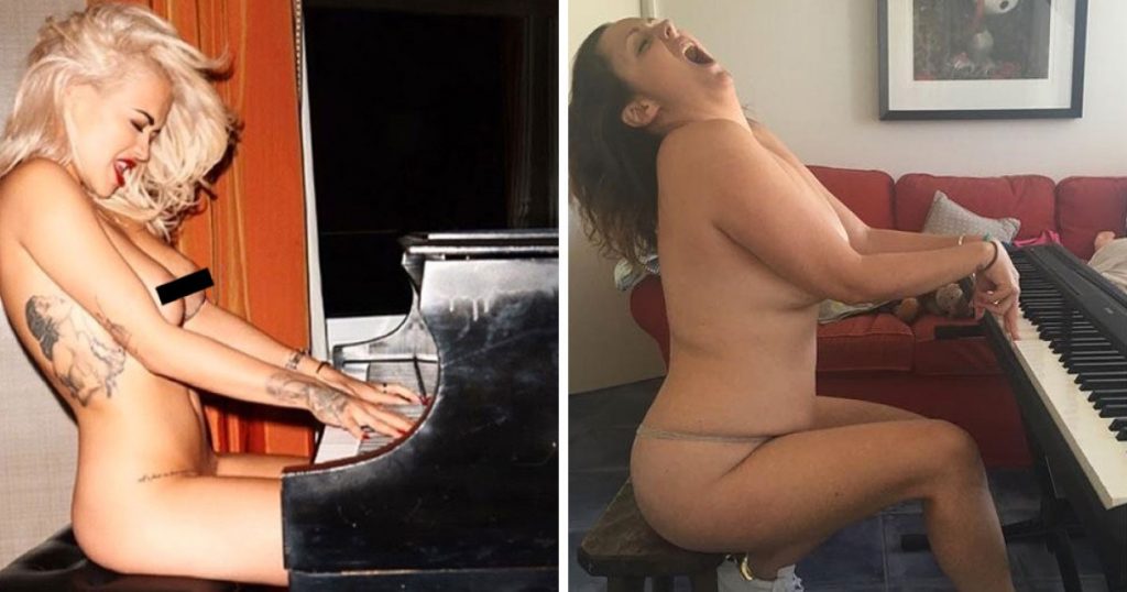 Esta mujer ha recreado las fotografías más extravagantes de los famosos ¡Ahora mira el resultado!