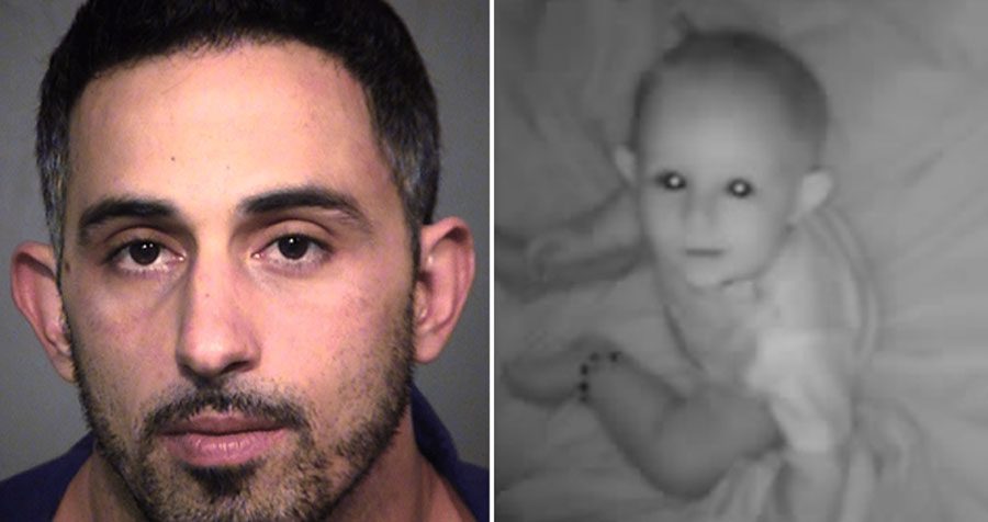 Un padre escucha a su bebé llorar, llega hasta ella y se encuentra a un desconocido acunándola