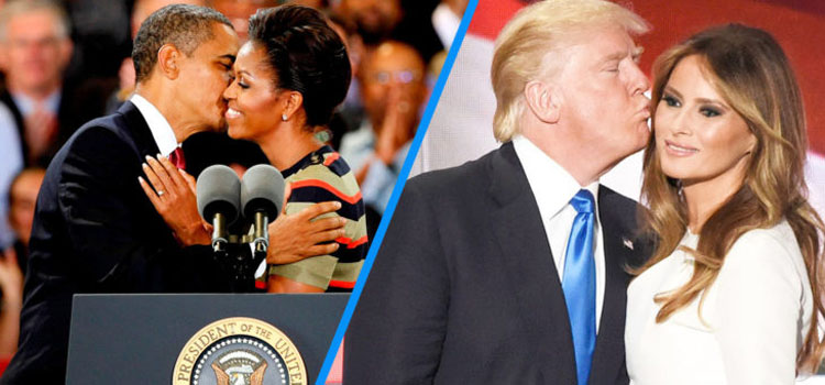 15 diferencias entre los Obama y los Trump que demuestran que el amor NO se puede fingir