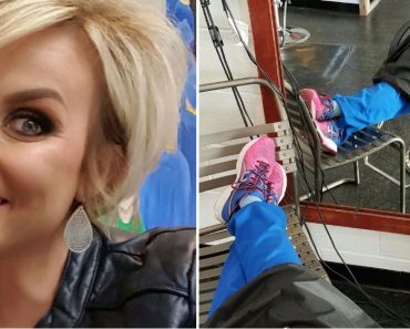 Enfermera se duerme en la silla de una peluquería, entonces ven sus zapatos y le hacen una foto secreta