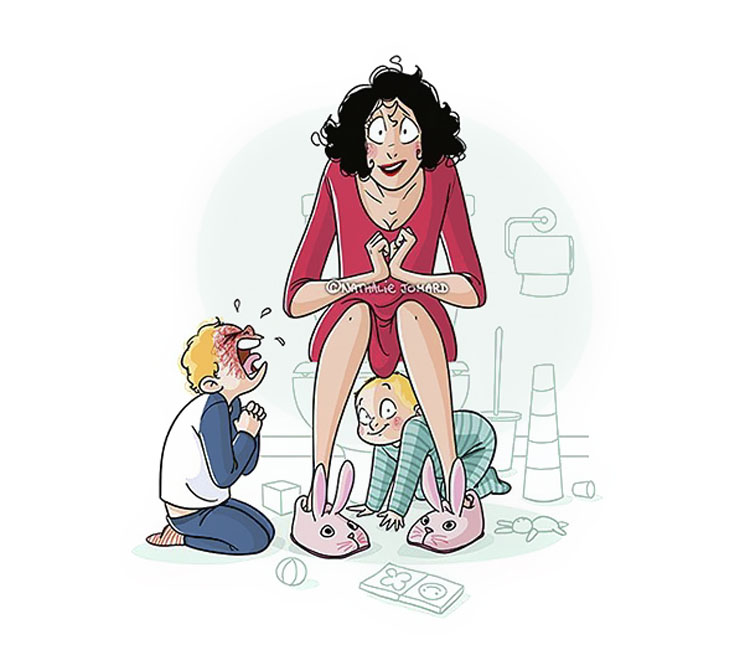 Esta madre ilustra cómo es tener hijos en 25 honestas ilustraciones